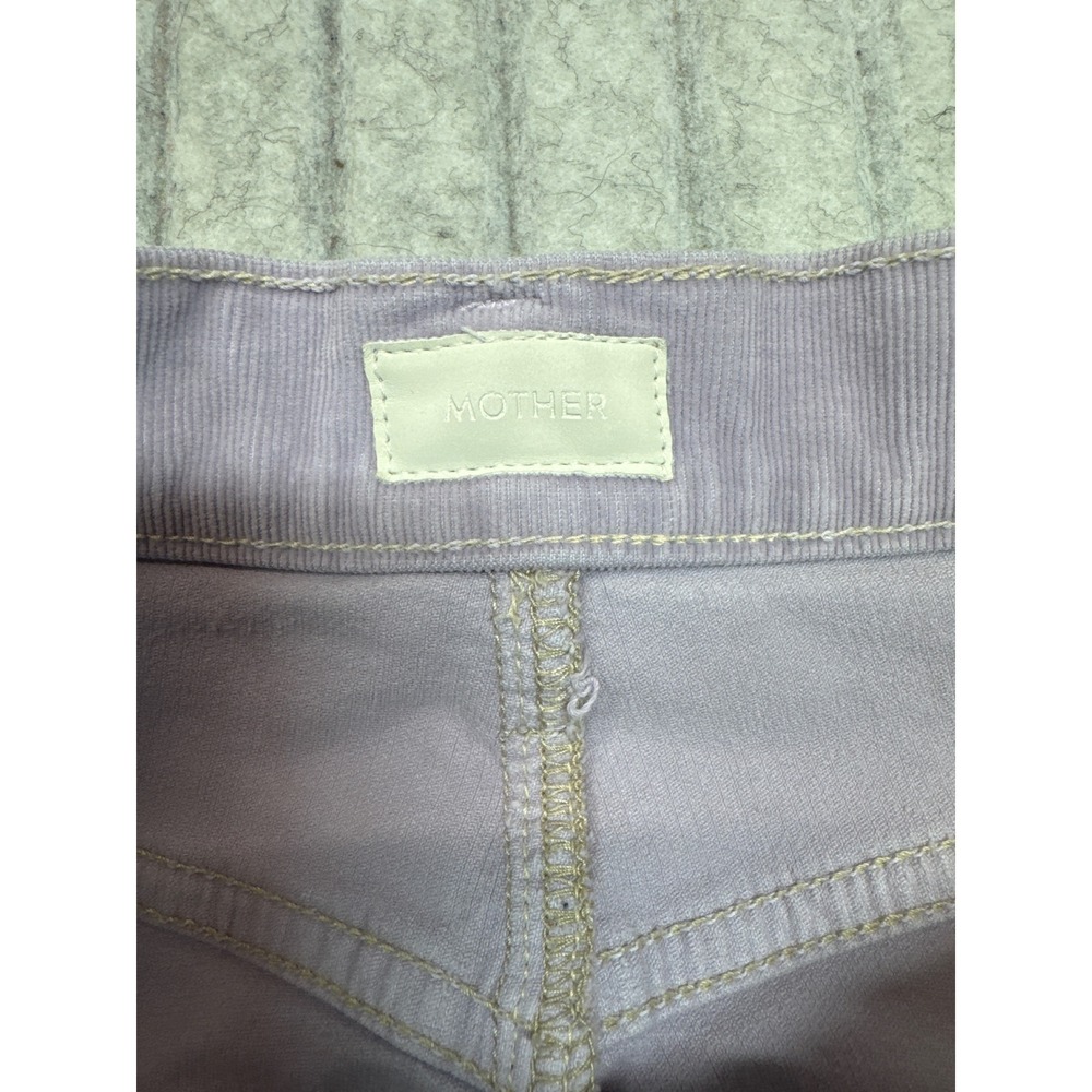 Mother HW Tunnel Vision Sneak Corduroy Pants Lavender Aura 27 Wide Leg 1338-618 - Picture 6 of 9